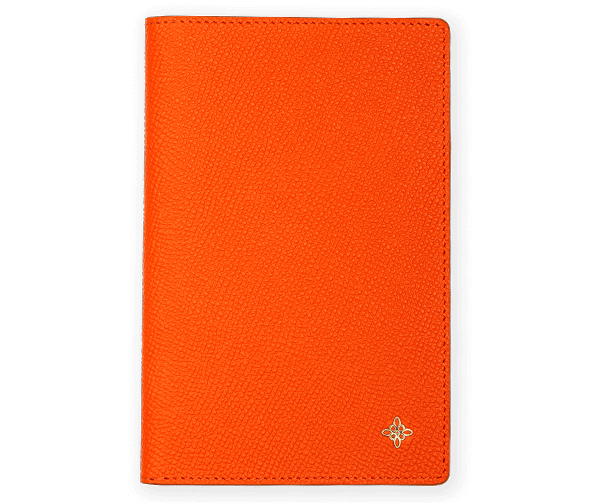 Cuvierr Portofino Orange Passport Cover